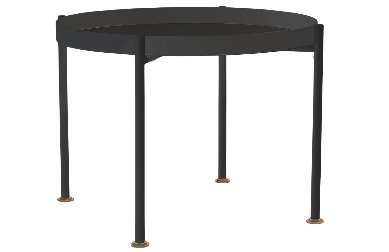 Nordic Design Černý kovový konferenční stolek Nollan 60 cm Nordic Design