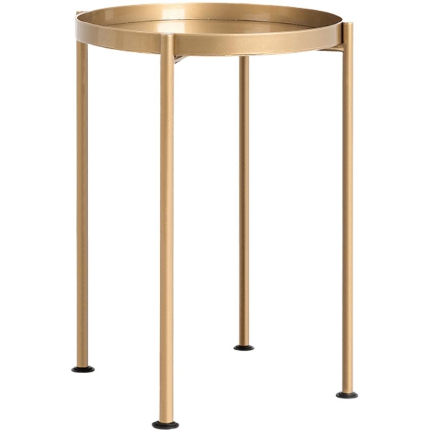 Nordic Design Zlatý kovový odkládací stolek Nollan 40 cm Nordic Design