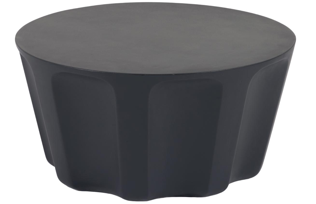 Černý cementový konfereční stolek Kave Home Vilandra Ø 60 cm Kave Home