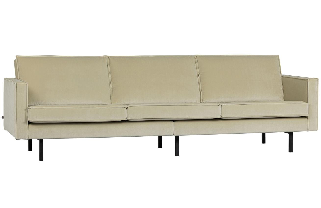 Hoorns Světle zelená sametová třímístná pohovka Raden 277 cm Hoorns