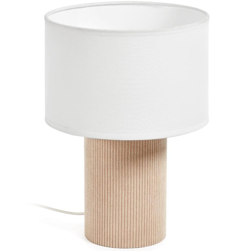 Béžová látková stolní lampa Kave Home Bianella 29 cm Kave Home