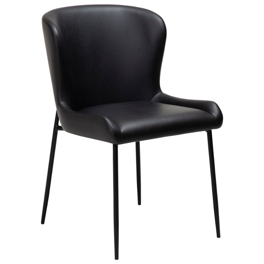 ​​​​​Dan-Form Vintage černá koženková jídelní židle DAN-FORM Glam ​​​​​Dan-Form