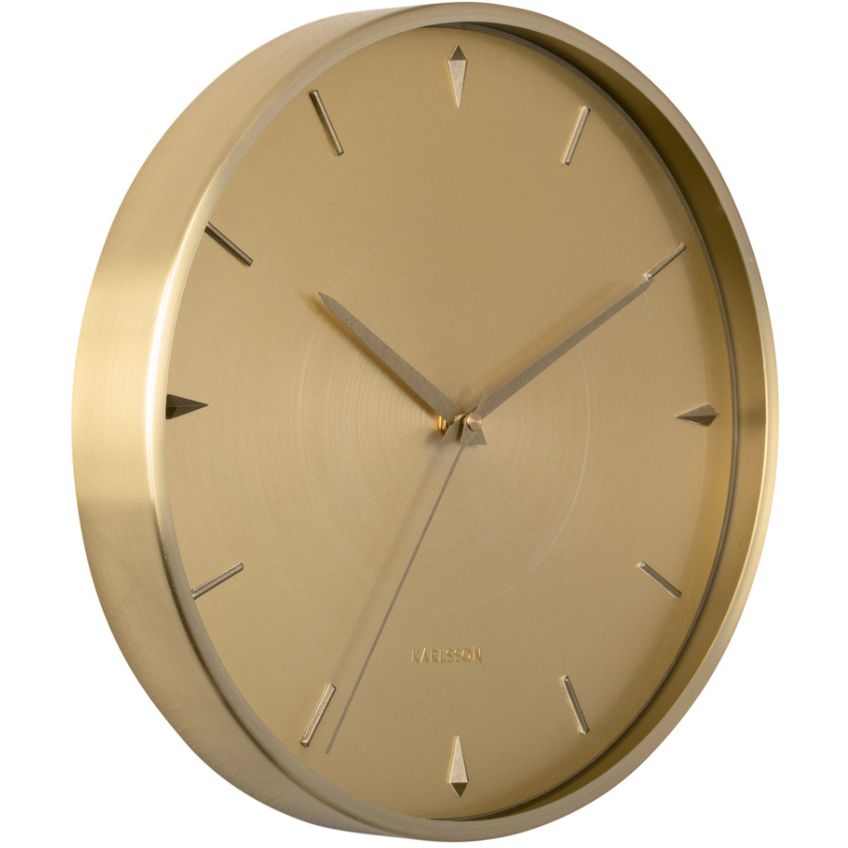 Time for home Zlaté kovové nástěnné hodiny Liopé 30 cm Time for home