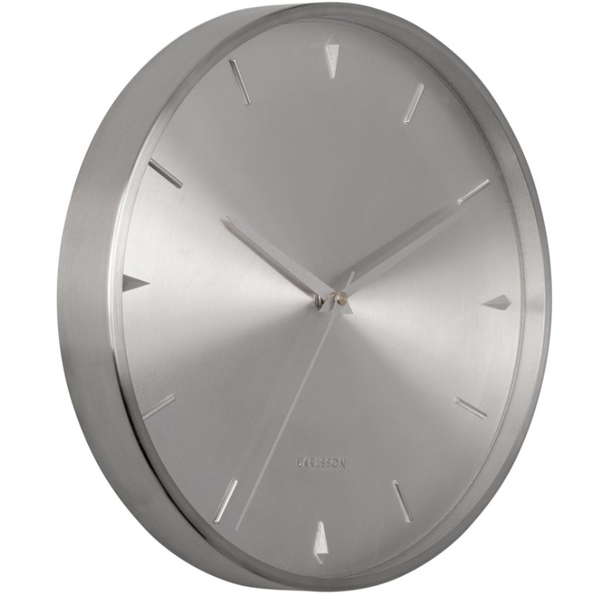 Time for home Stříbrné kovové nástěnné hodiny Liopé 30 cm Time for home