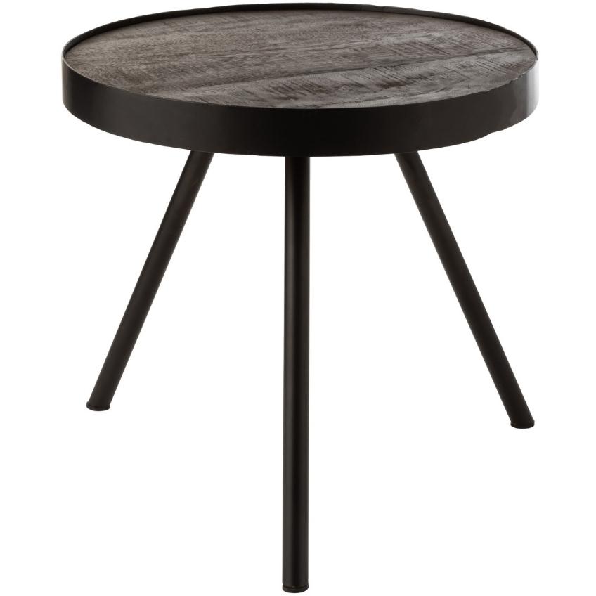 Tmavě hnědý mangový konferenční stolek J-Line Keir 45 cm J-line