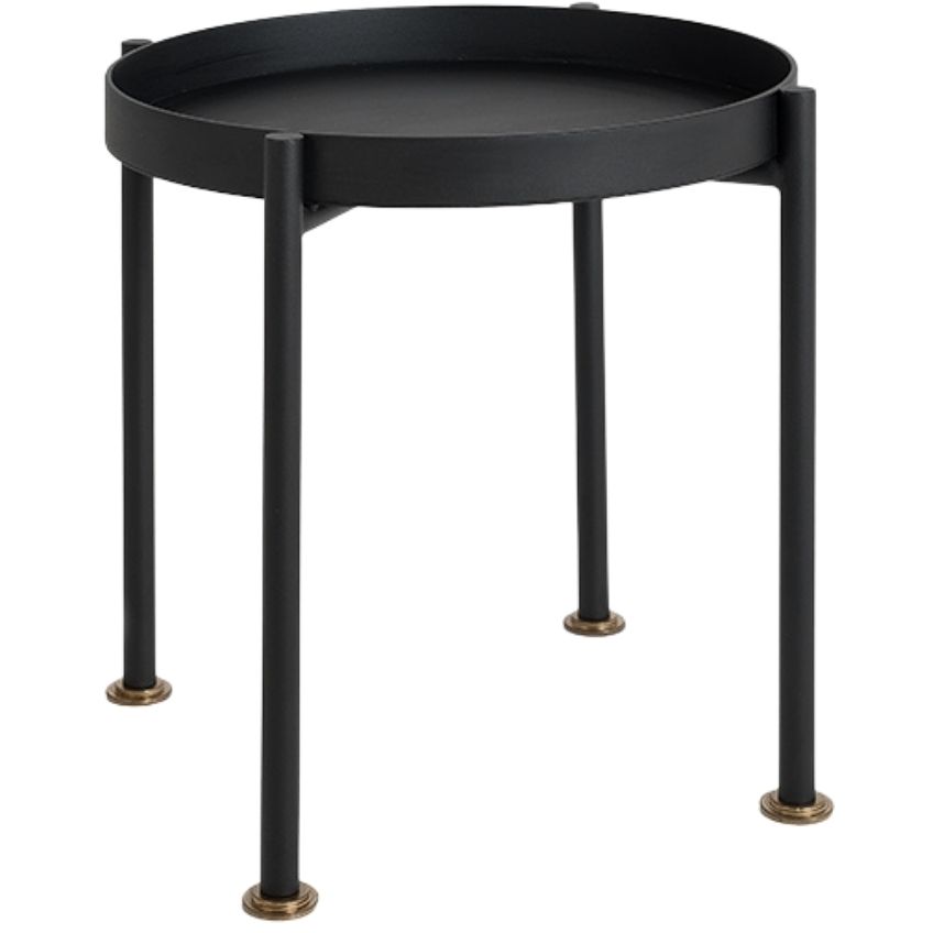 Nordic Design Černý kovový odkládací stolek Nollan 40 cm II. Nordic Design