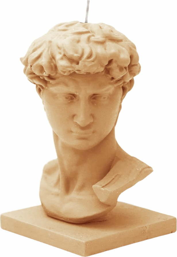 Béžová svíčka Really Nice Things David Really Nice Things