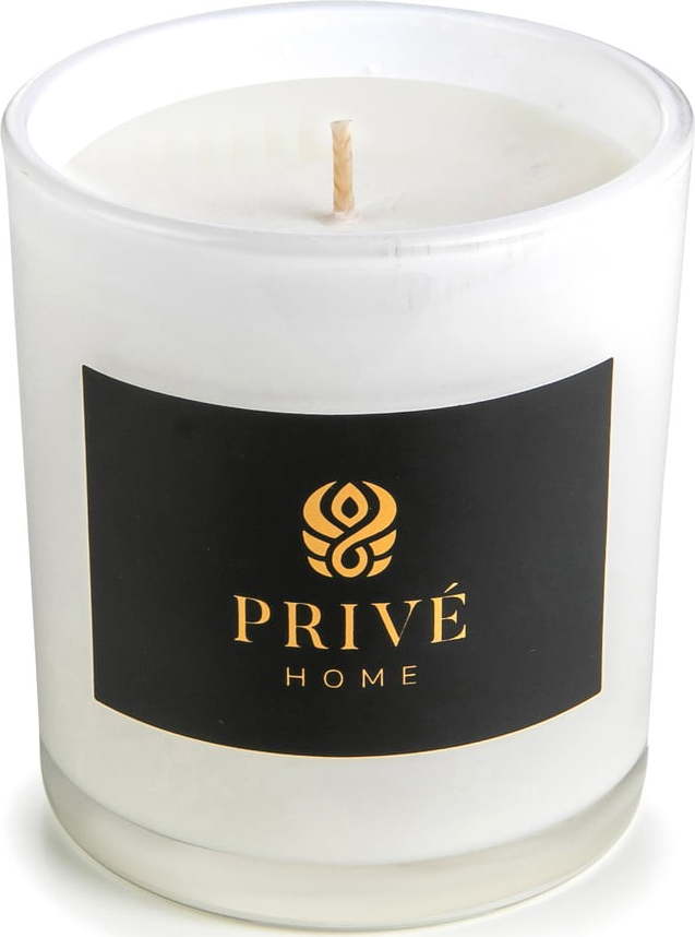 Bílá vonná svíčka Privé Home Black Wood