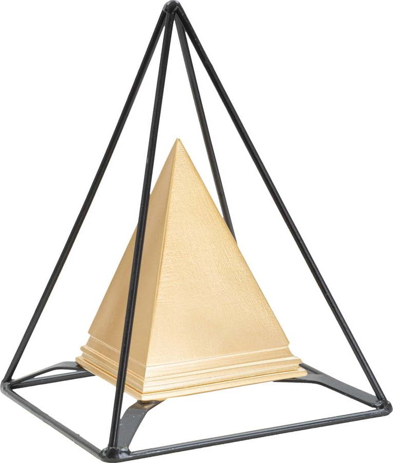 Kovová soška ve zlatém dekoru Mauro Ferretti Piramid Mauro Ferretti