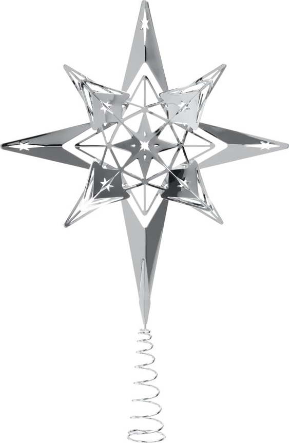 Špička na vánoční stromek ve stříbrné barvě Kähler Design Kähler Design