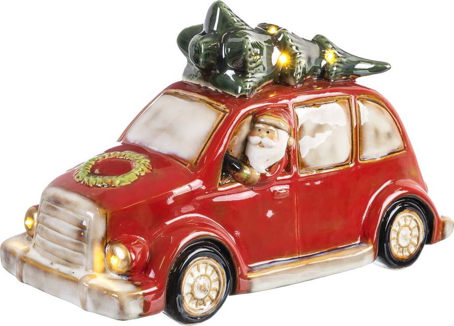 Světelná vánoční dekorace z keramiky Unimasa Unimasa