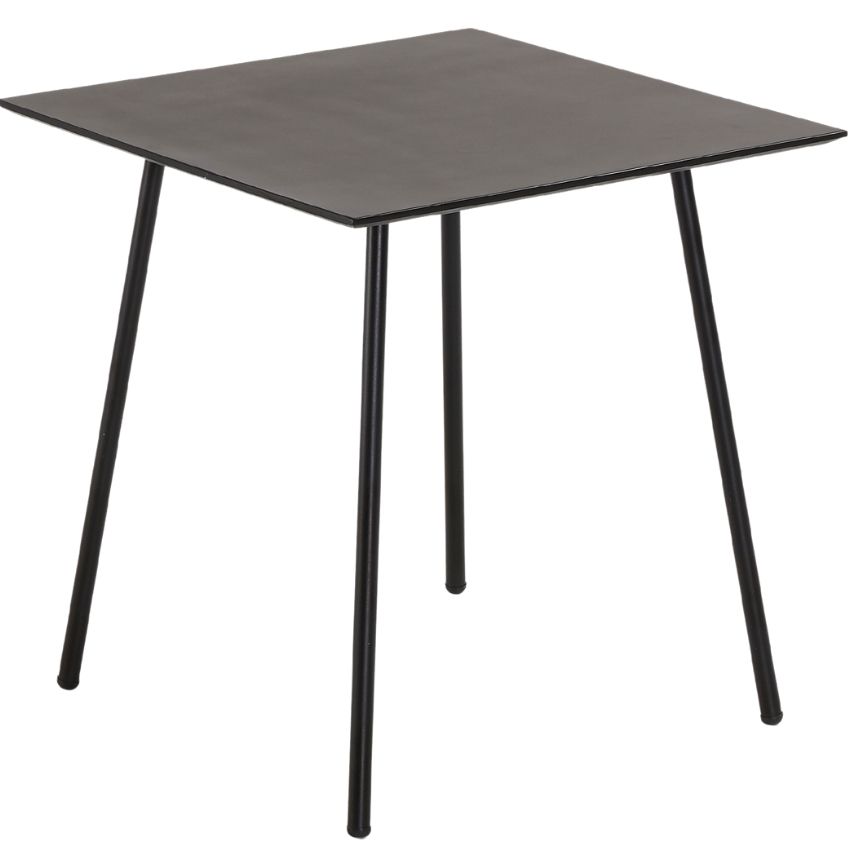 Černý betonový jídelní stůl Kave Home Mathis 75 x 75 cm Kave Home