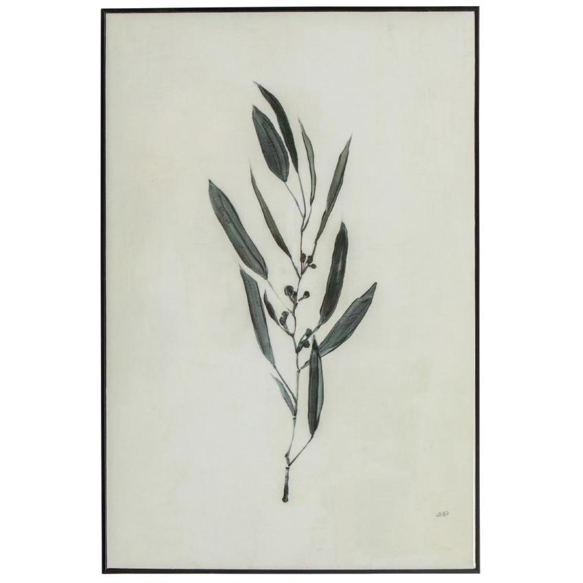 Hoorns Bílý obraz s motivem květiny Spring 60 x 40 cm Hoorns
