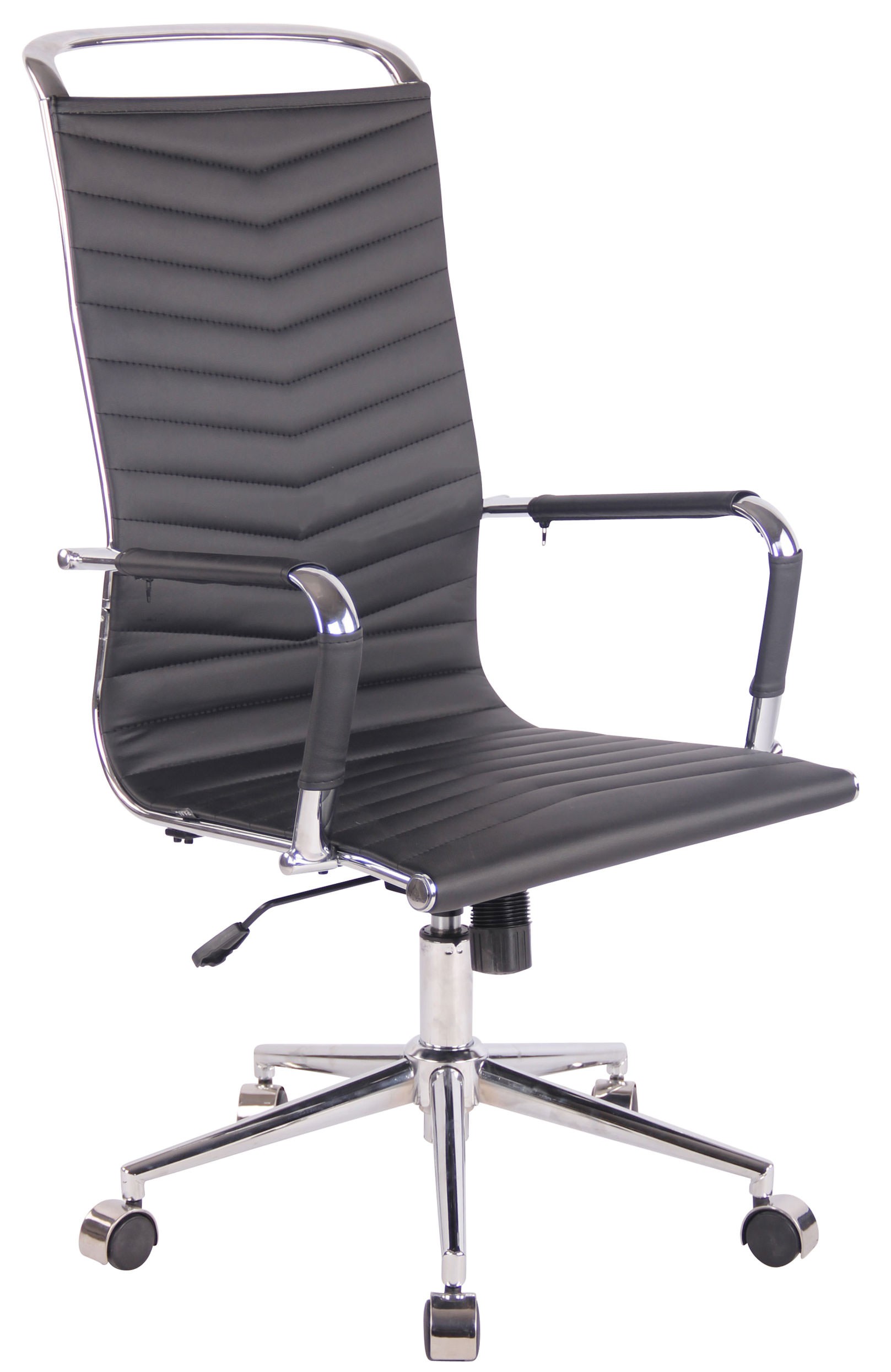 DMQ Černá prošívaná kancelářská židle Lexus DMQ