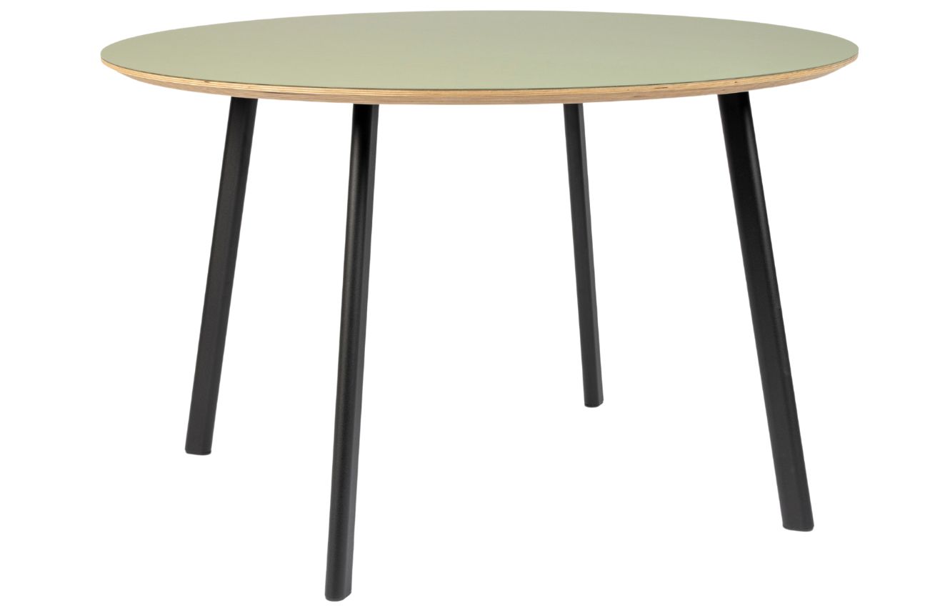 Zelený kulatý  jídelní stůl Banne Oval 120 cm Banne