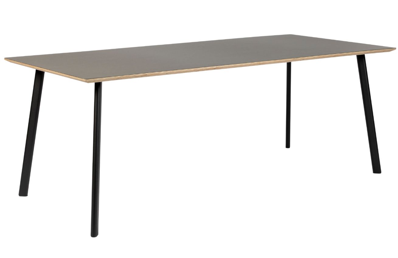 Šedý obdélníkový jídelní stůl Banne Oval 230 x 100 cm Banne