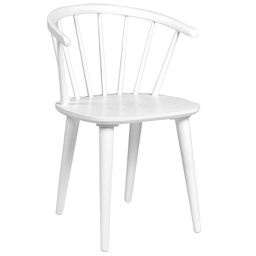 Bílá dřevěná jídelní židle ROWICO CARMEN Rowico