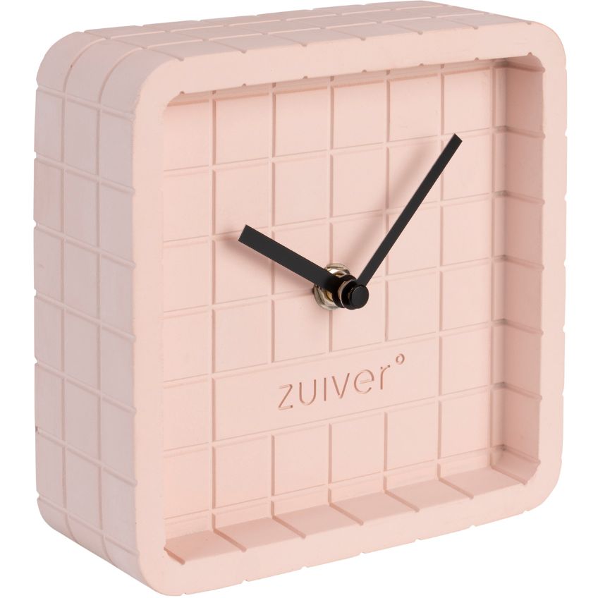 Růžové betonové stolní hodiny ZUIVER CUTE Zuiver