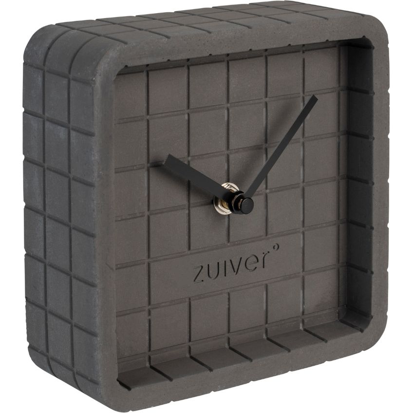 Antracitově šedé betonové stolní hodiny ZUIVER CUTE Zuiver
