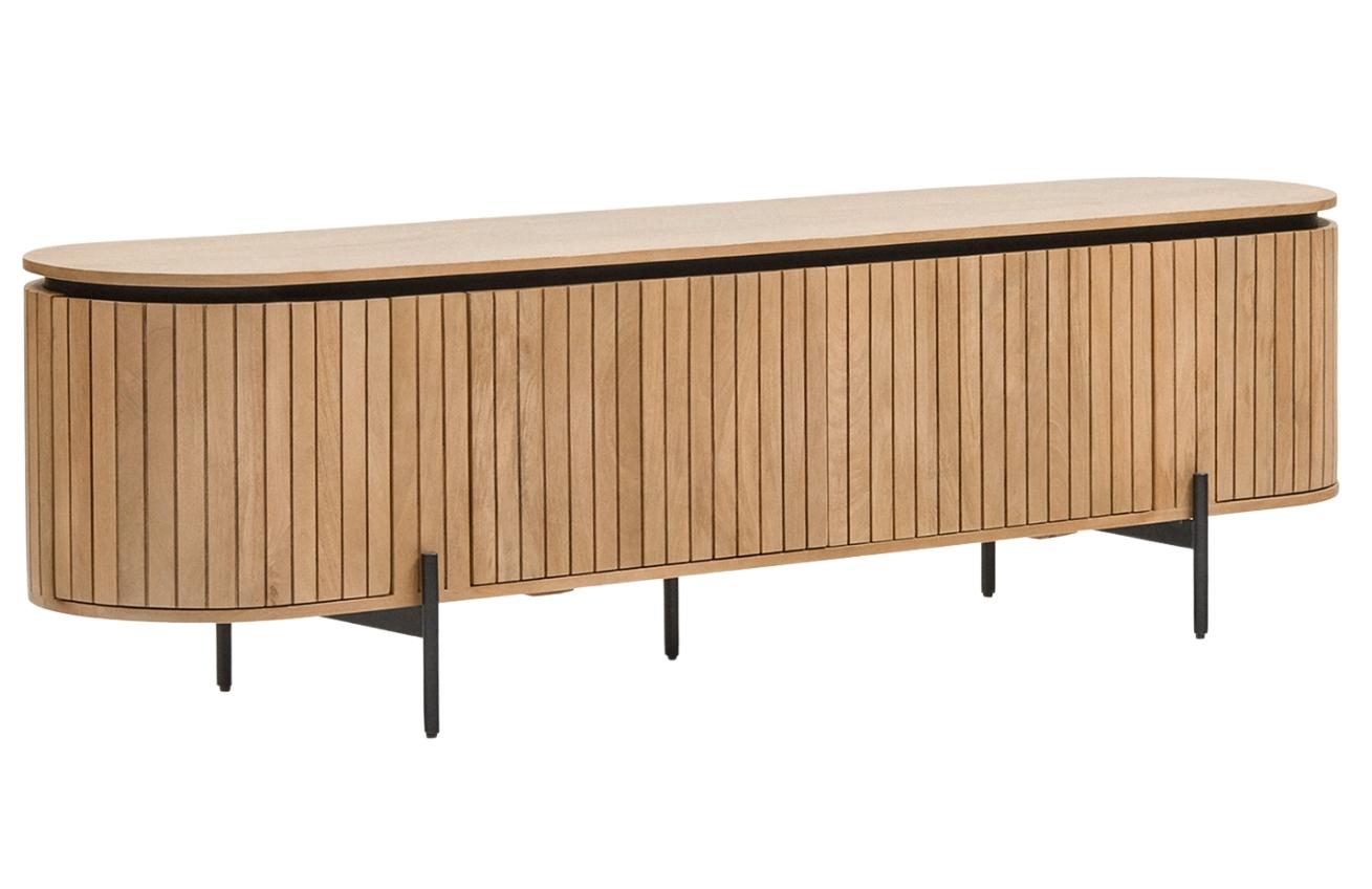 Dřevěný TV stolek Kave Home Licia 200 x 55 cm Kave Home