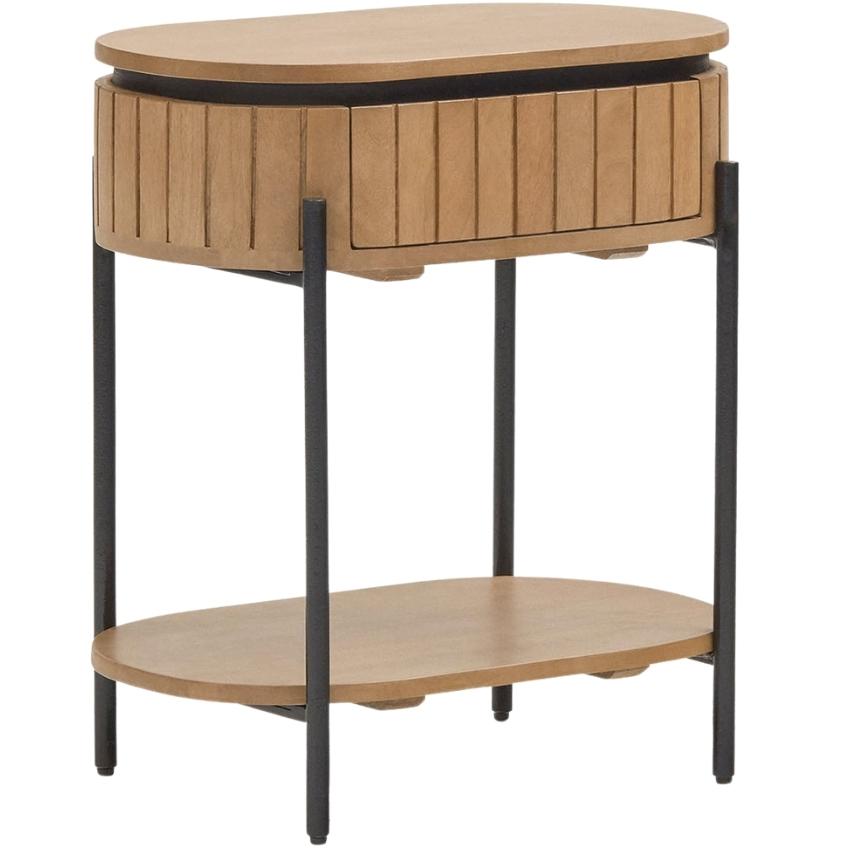 Dřevěný noční stolek Kave Home Licia 55 x 56 cm Kave Home
