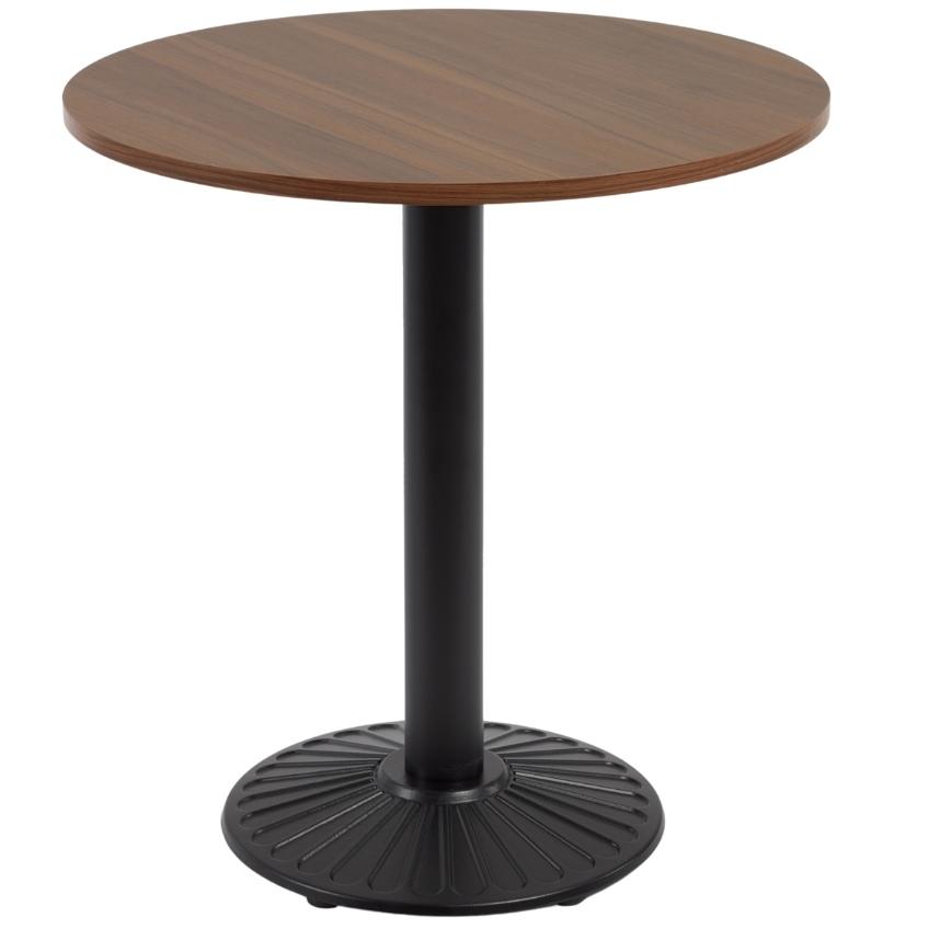 Tmavě hnědý kulatý bistro stůl Kave Home Tiaret  Ø 70 cm Kave Home
