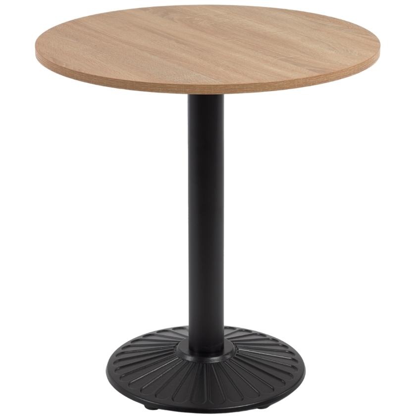Světle hnědý kulatý bistro stůl Kave Home Tiaret Ø 70 cm Kave Home