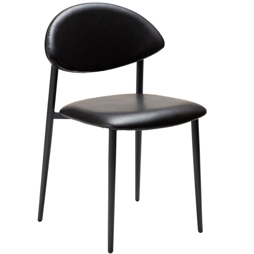 ​​​​​Dan-Form Černá koženková jídelní židle DAN-FORM Tush ​​​​​Dan-Form