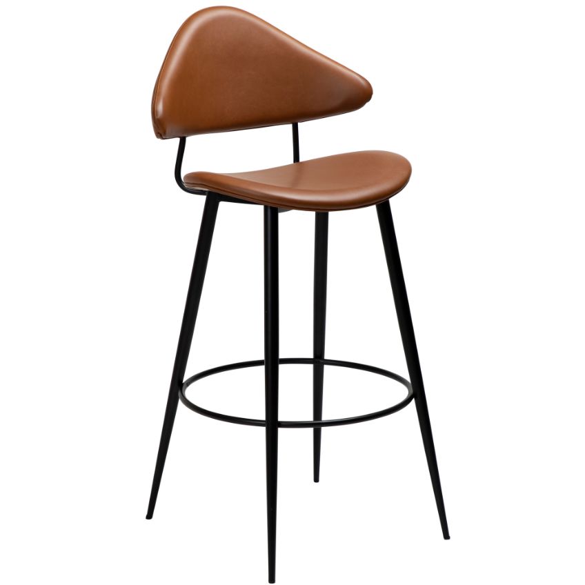 ​​​​​Dan-Form Hnědá koženková barová židle DAN-FORM Napoleon 76 cm ​​​​​Dan-Form