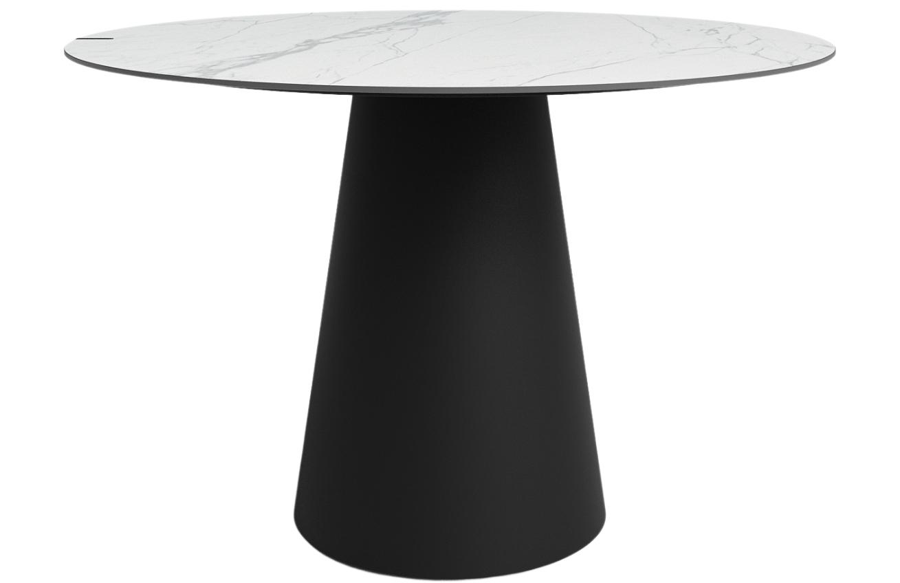 Bílý kulatý mramorový jídelní stůl Marco Barotti Tivoli 119 cm Marco Barotti