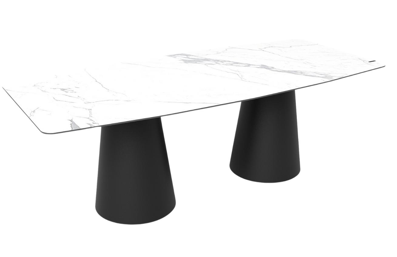 Bílý mramorový jídelní stůl Marco Barotti Tivoli 220 x 100 cm Marco Barotti