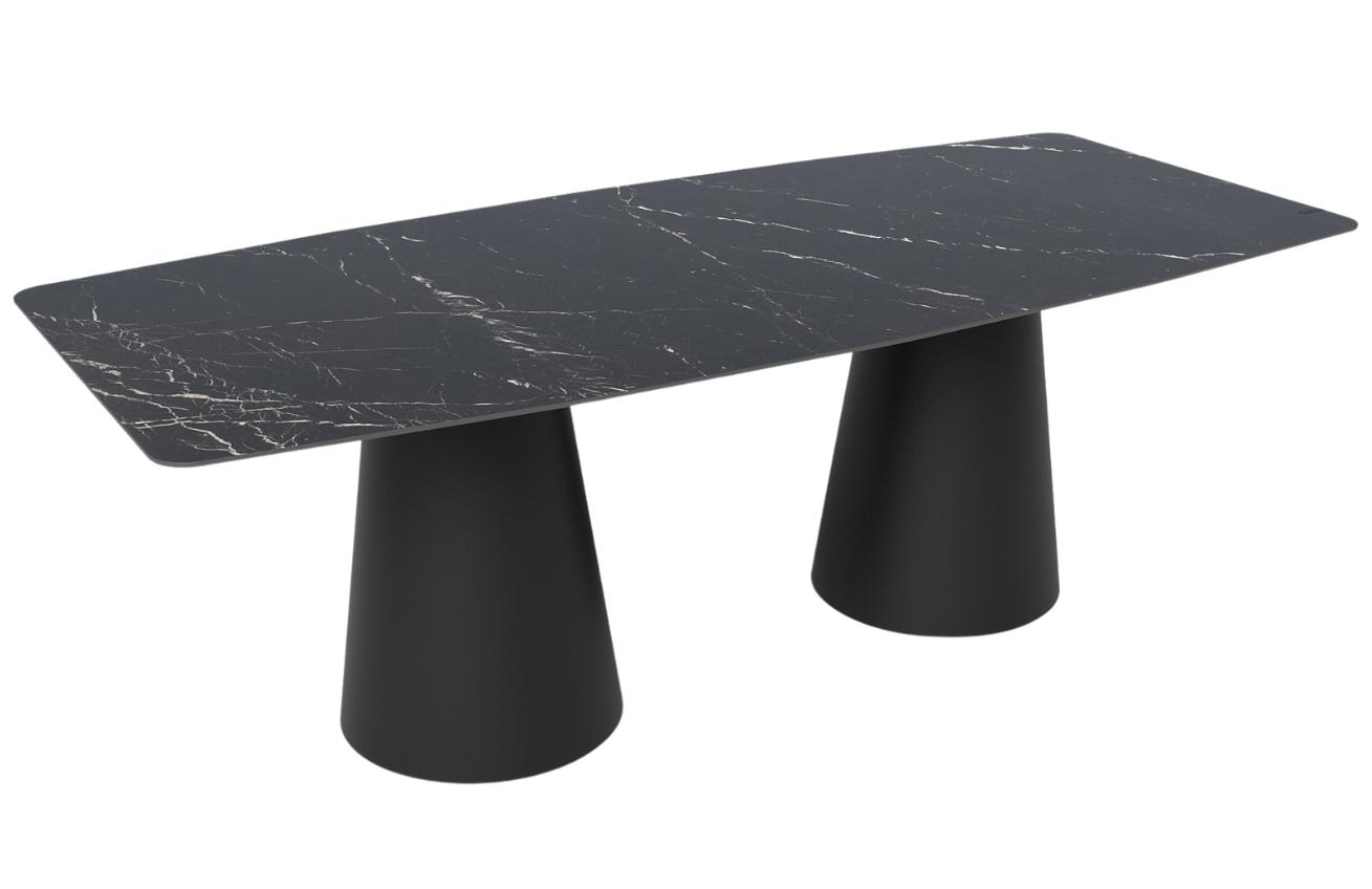 Černý mramorový jídelní stůl Marco Barotti Tivoli 220 x 100 cm Marco Barotti