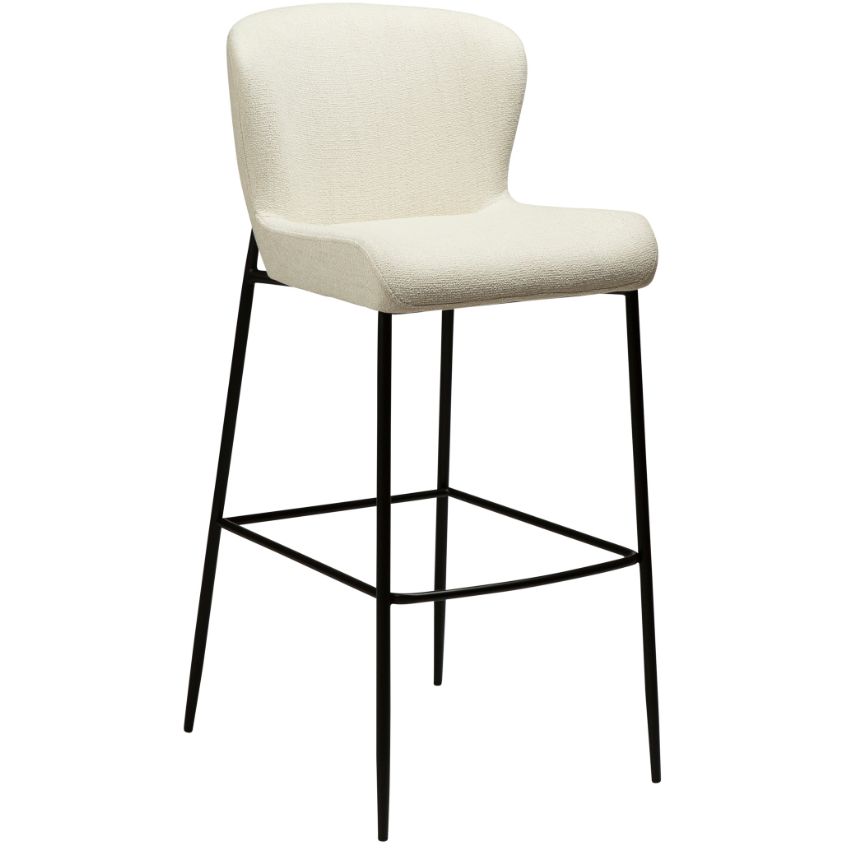 ​​​​​Dan-Form Bílá látková barová židle DAN-FORM Glam 78 cm ​​​​​Dan-Form
