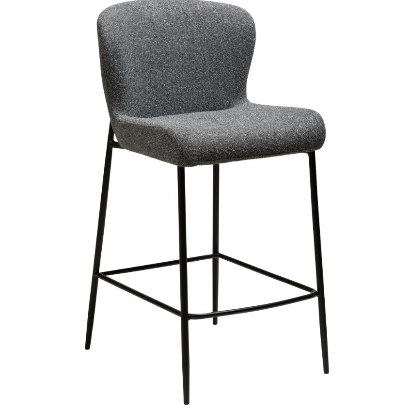 ​​​​​Dan-Form Šedá látková barová židle DAN-FORM Glam 67 cm ​​​​​Dan-Form