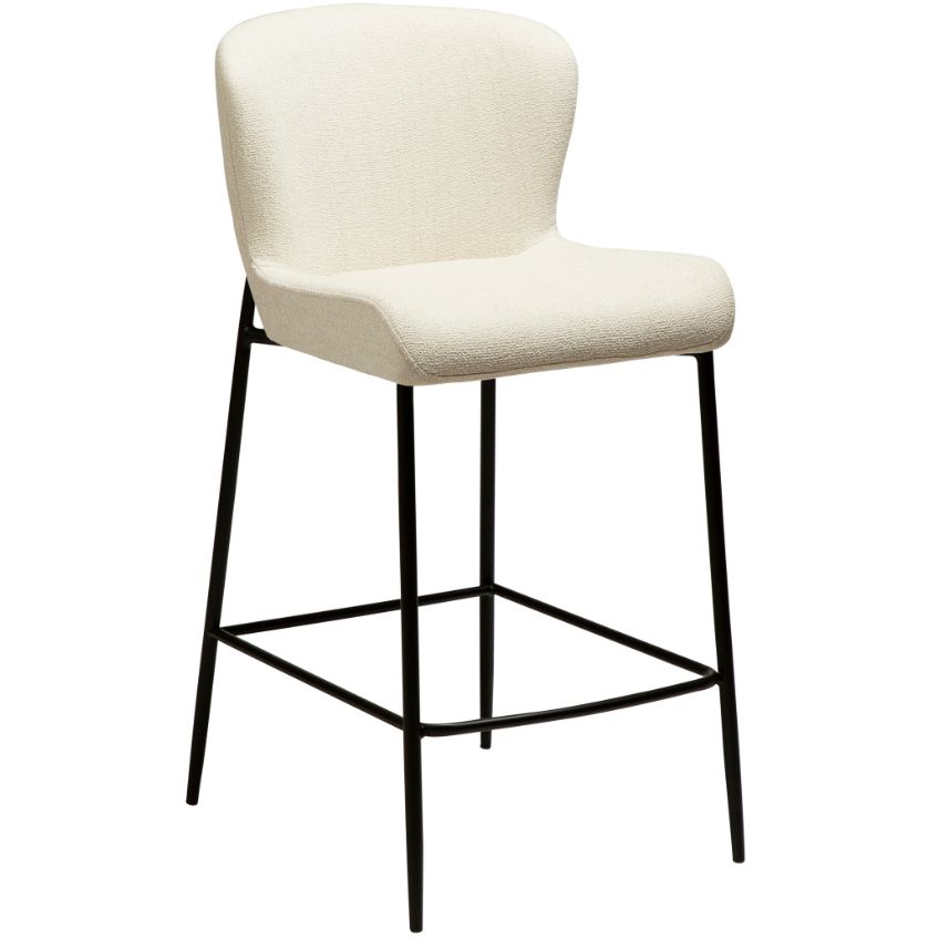 ​​​​​Dan-Form Bílá látková barová židle DAN-FORM Glam 67 cm ​​​​​Dan-Form