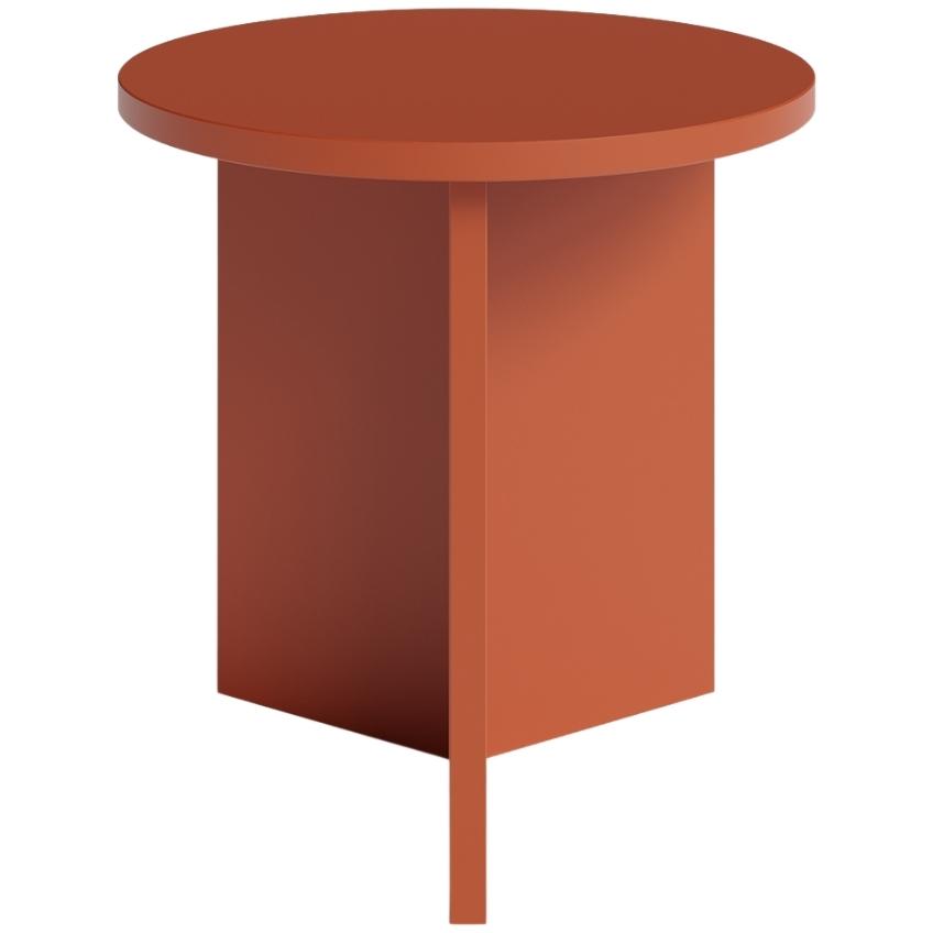 Červený kulatý konferenční stolek MOJO MINIMAL 39
