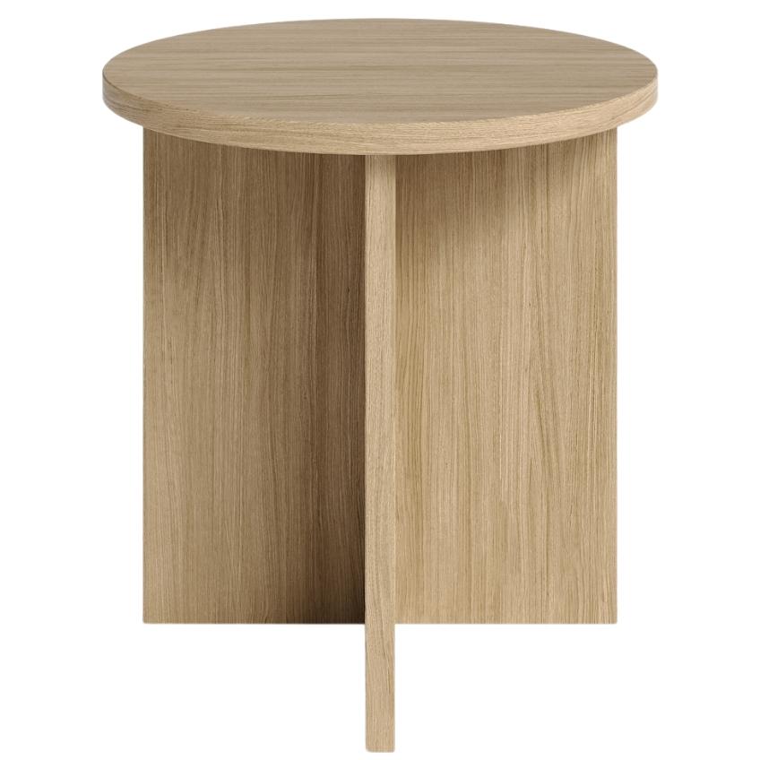 Dubový kulatý konferenční stolek MOJO MINIMAL 39