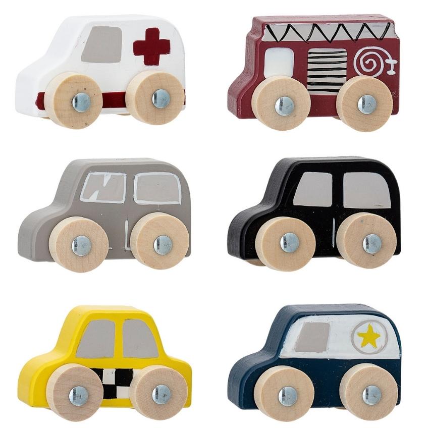 Sada dřevěných autíček Bloomingville Mini Cars Bloomingville