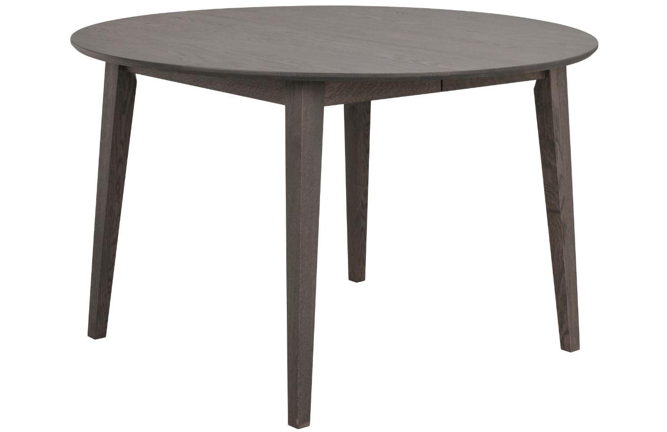 Tmavě hnědý dubový rozkládací jídelní stůl ROWICO FILIPPA 120/165 x 120 cm Rowico