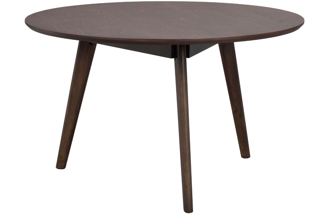 Tmavě hnědý jasanový konferenční stolek ROWICO YUMI 90 cm Rowico