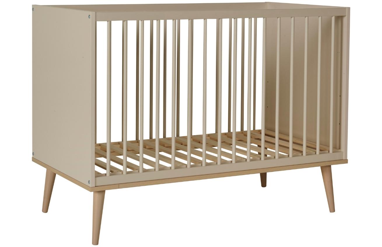 Béžová dětská postýlka Quax Flow 120 x 60 cm Quax