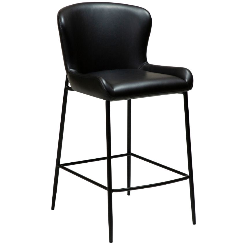 ​​​​​Dan-Form Černá koženková barová židle DAN-FORM Glamorous 67 cm ​​​​​Dan-Form