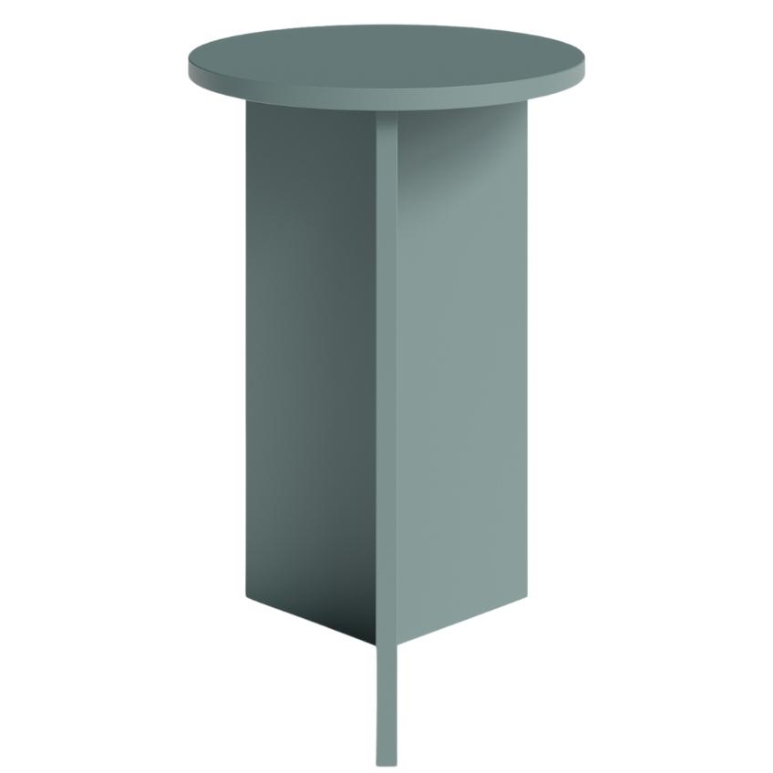 Zelený vysoký kulatý odkládací stolek MOJO MINIMAL 39