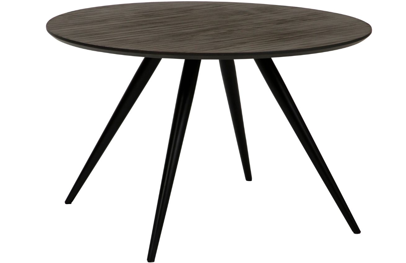 ​​​​​Dan-Form Hnědo šedý dřevěný kulatý jídelní stůl DAN-FORM Eclipse 120 cm ​​​​​Dan-Form