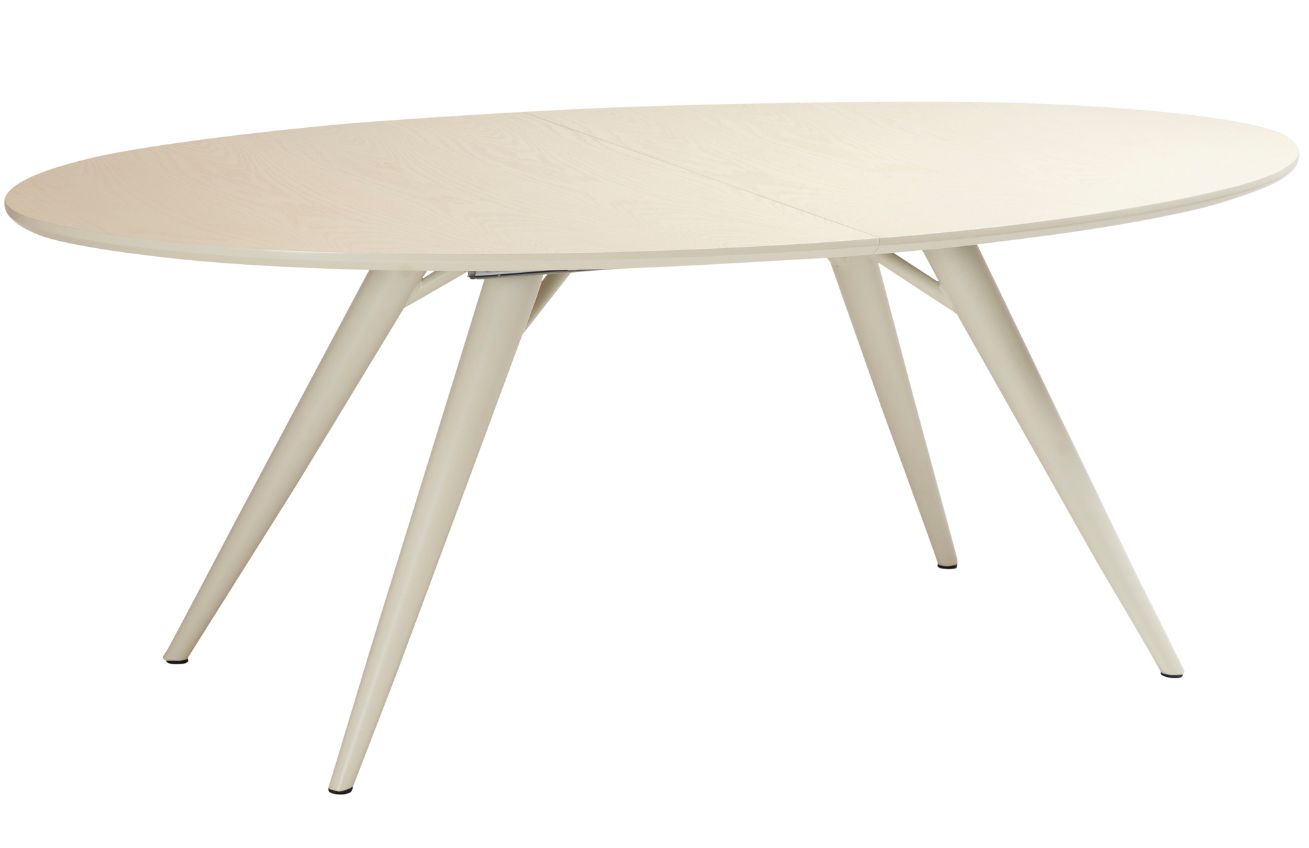 ​​​​​Dan-Form Krémově bílý dubový rozkládací jídelní stůl DAN-FORM Eclipse 200-300 x 110 cm ​​​​​Dan-Form
