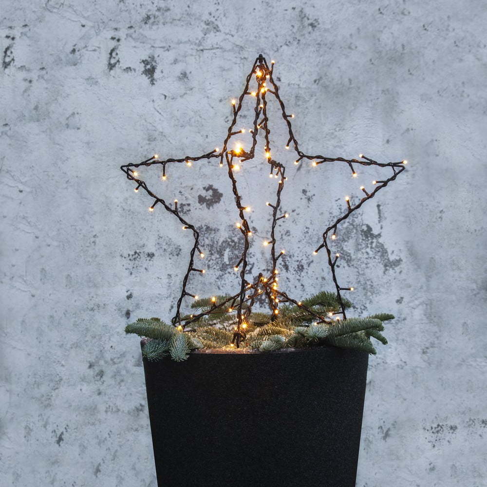 Černá vánoční světelná dekorace Foldy - Star Trading Star Trading