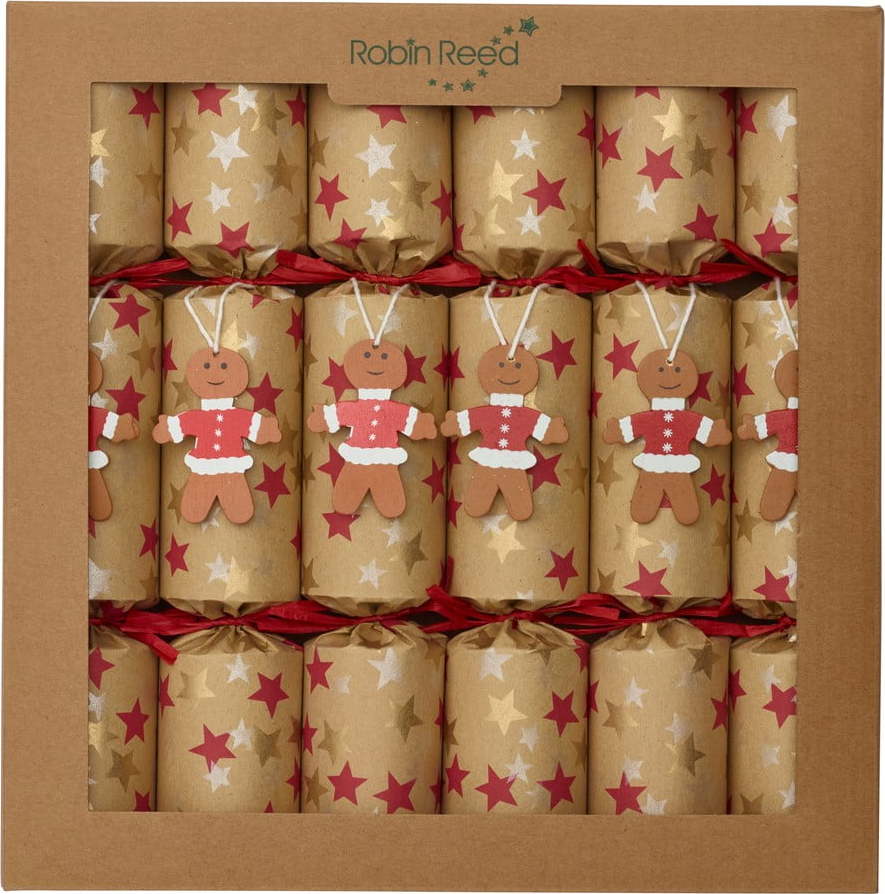 Vánoční crackery v sadě 6 ks Gingerbread - Robin Reed Robin Reed