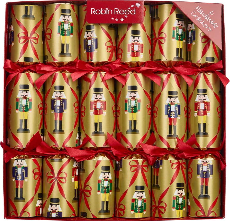 Vánoční crackery v sadě 6 ks Vintage Nutcracker - Robin Reed Robin Reed