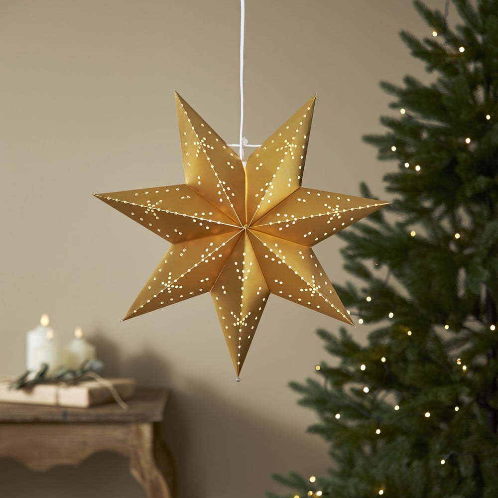 Vánoční světelná dekorace ve zlaté barvě ø 45 cm Classic - Star Trading Star Trading