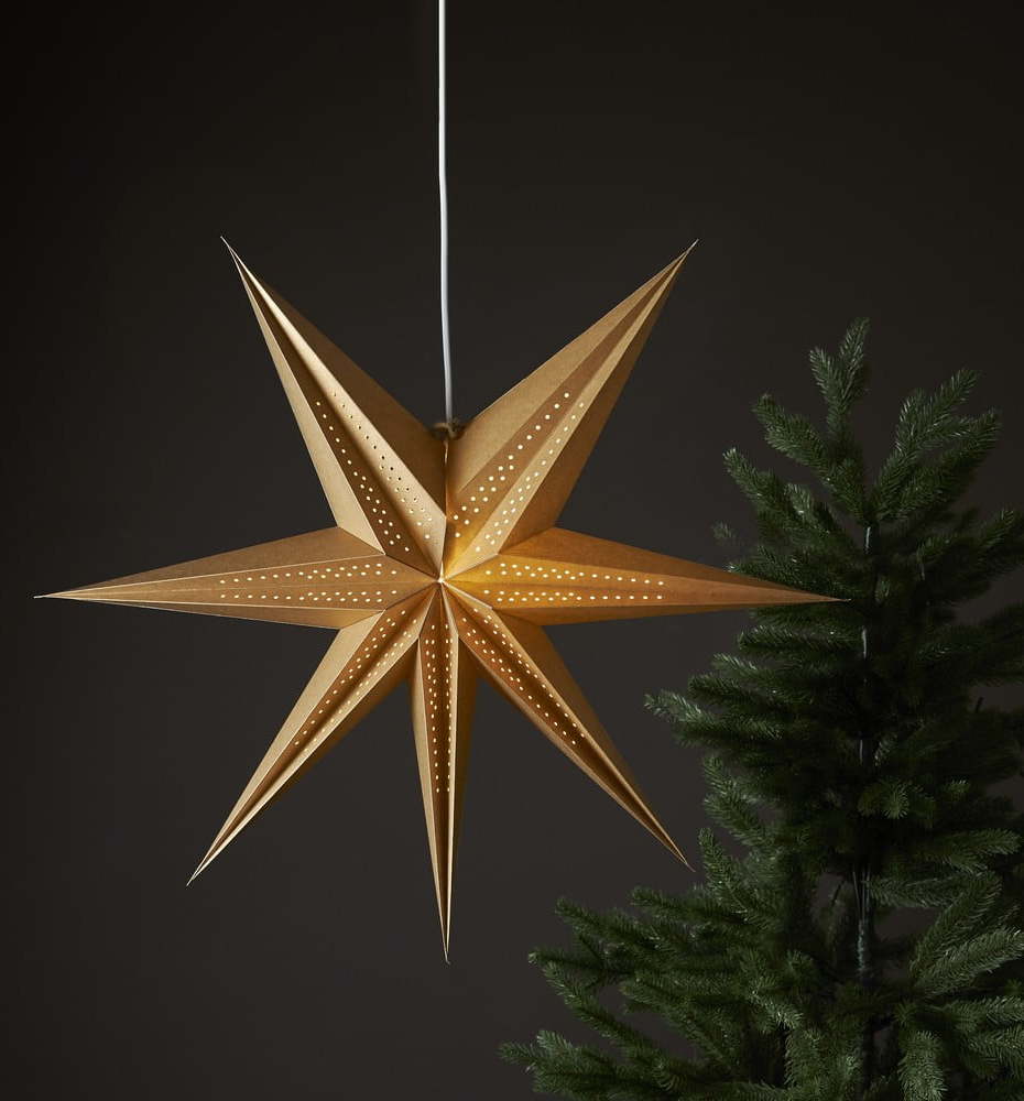 Vánoční světelná dekorace ve zlaté barvě ø 60 cm Point - Star Trading Star Trading